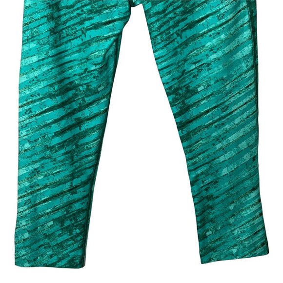 Under Armour HeatGear Compression Capri Leggings Teal Size Small - Picture 7 of 9